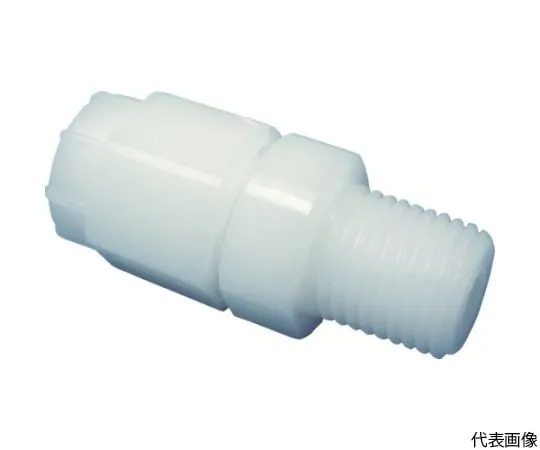 62-2495-10 FU Connector (Half Straight, Polypropylene, WHITE, 1766-10) FHS1216R12PP