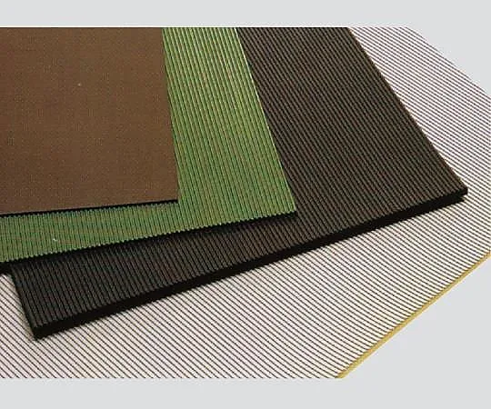 3-2542-01 Voltage Resistance Rubber Plate Flat Cloth Scale Brown 1m x 3mm --3