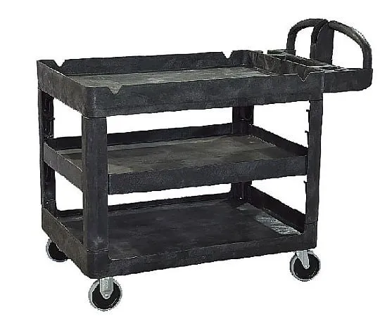 62-6590-57 Trust Shelf Utility Cart 3-Level Black 4043
