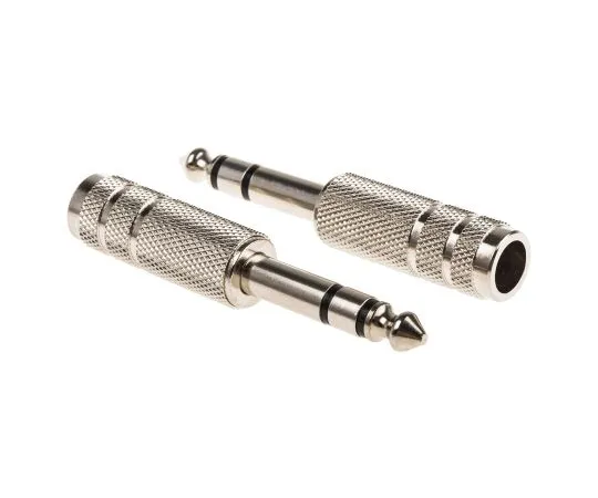 63-4610-37 RS PRO 6.35 mm Cable Mount Stereo Jack Plug, 3Pole 392-605