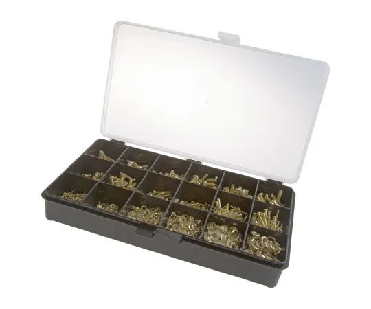 63-4138-62 RS Brass 2061 Piece Slot Drive Screw/Bolt, Nut & Washer Kit 100-282
