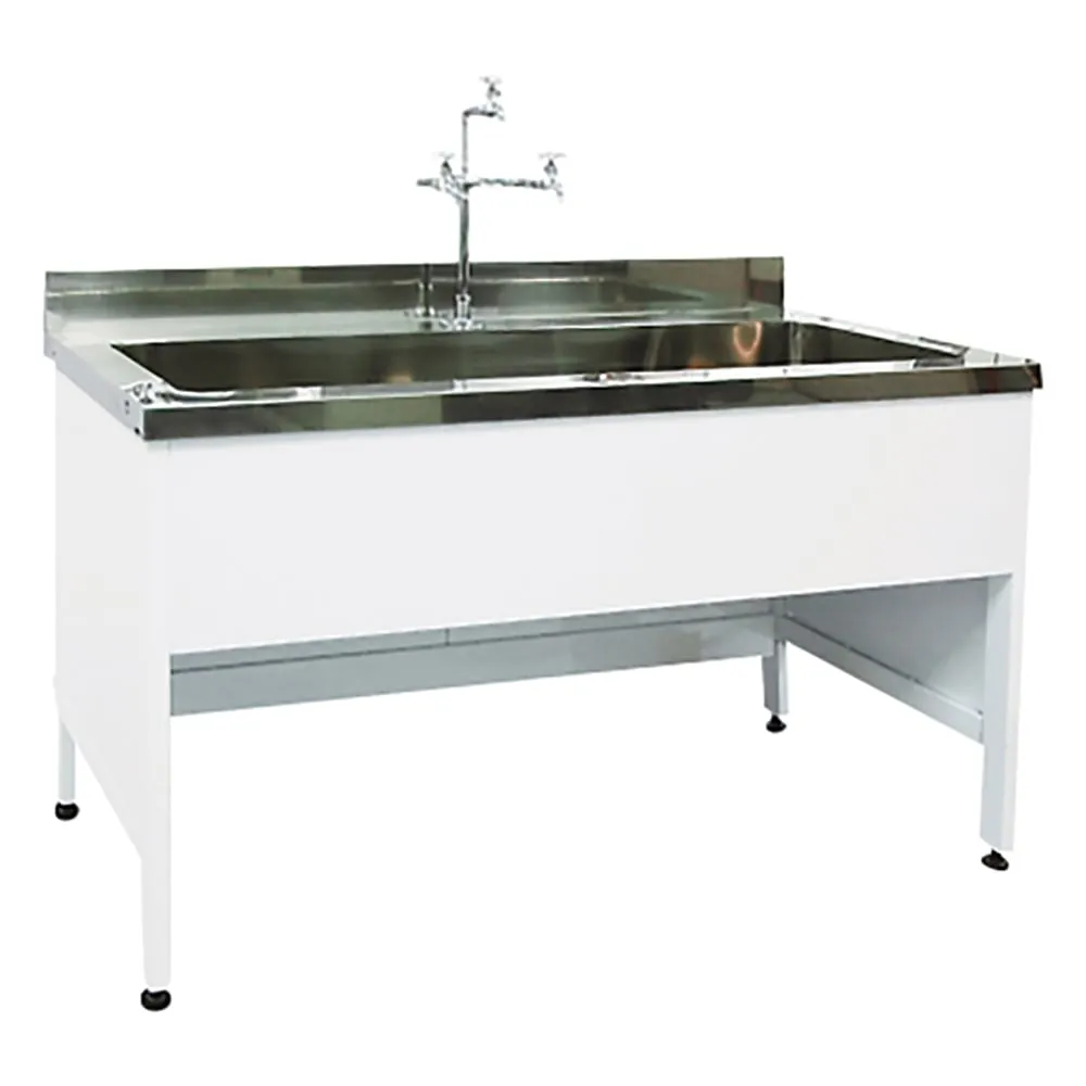3-4152-01 Steel Sink for Central Laboratory Bench Steel, Depth 600, Single Tank Sink Type 1200 x 600 x 800 EAN-1260