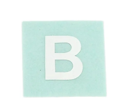 61-7397-43 Character Seal B White 15mm CL15W-B