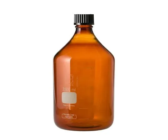 61-4411-56 Screw Cap Bottle (Medium Bottle) Amber with Black Cap 3.5L 017210-35002