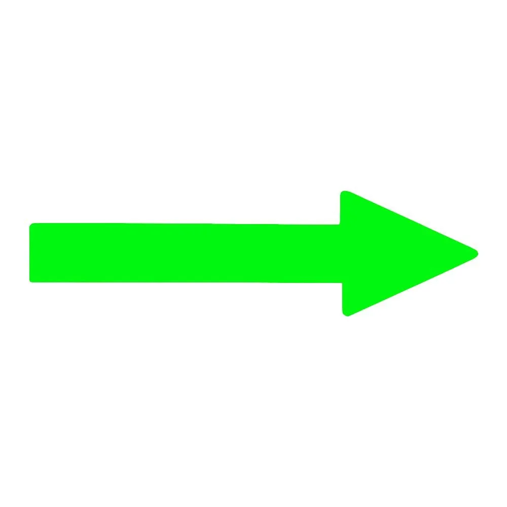 61-3408-56 Direction Indication Sticker For Identifying Tube -> (Fluorescent Green) Arrow Sticker 19 193119