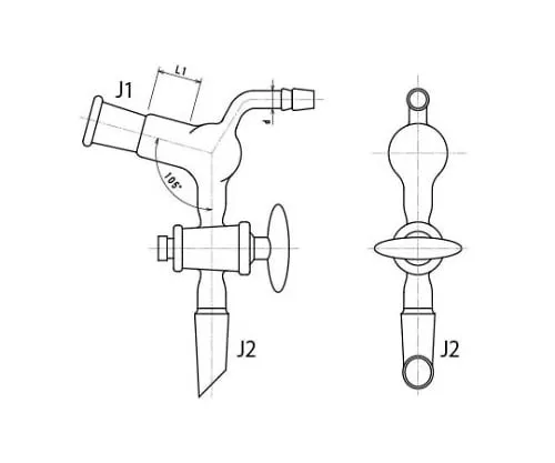61-4706-57 Decompression Adapter with Cock 2338-1L