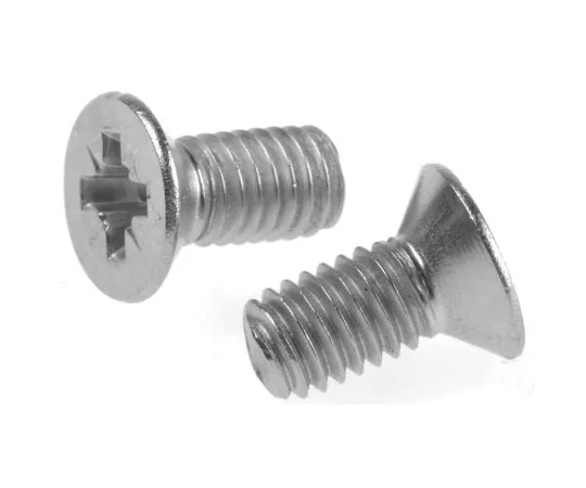 63-4640-37 RS PRO, M6 Countersunk Head, 12mm Stainless Steel Pozidriv A2 304 Plain 529-034