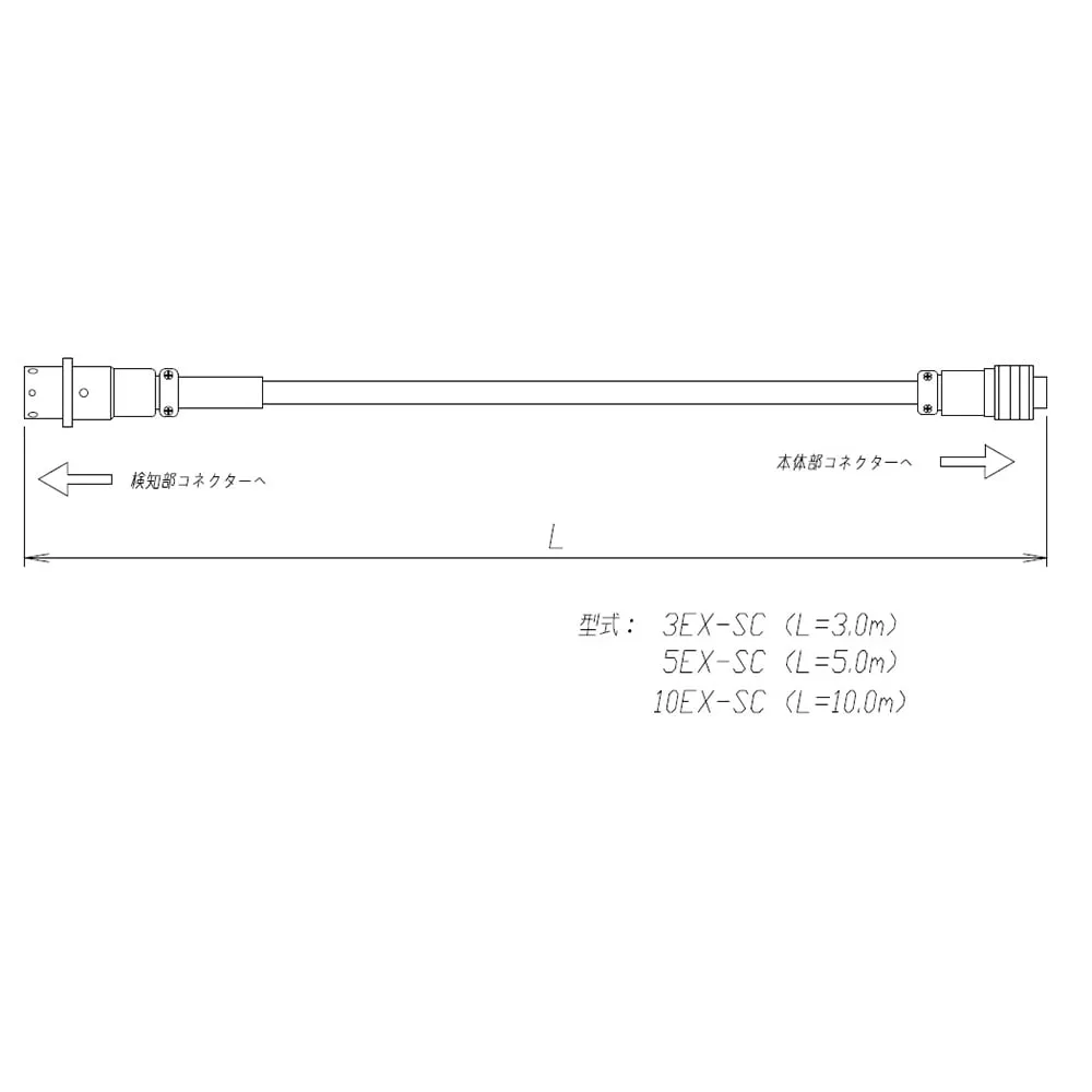 61-4669-52 JKO Series Sensor Extension Straight Cable (3m) 3EX-SC