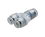 61-7644-98 Tube Fitting PP Different Diameter Union Y φ6-φ4 PPW6-4