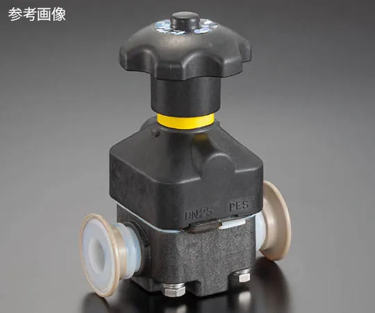 63-4154-80　［Discontinued］Fluororesin (PFA) Diaphragm Valve Sanitary Ferrule Fitting 1S Standard Type　NR2125-001