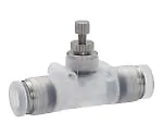 61-7665-20 Throttle Valve PP Small Union Straight Type φ4 Clean Package PJNMU4-C