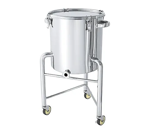 61-0749-10 Gradient Bottom Type Stainless Steel Airtight Container Clipping Type with Leg KTT-CTH-L-30 with A Type Silicone Packing 20L KTT-CTH-L-30