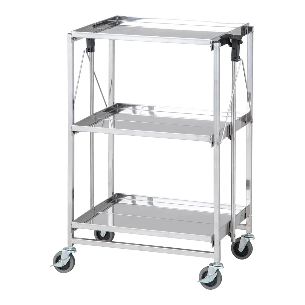4-5785-01 Folding Lab Bench F (Stainless Steel) 3-Level Type LB800F-SUS