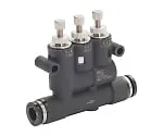 61-7666-15 Speed Controller with Cushion Function Union Straight φ4 BJSU4