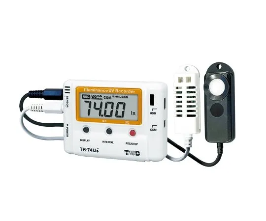 1-1879-01-20 Ultraviolet Ray/Illuminance/Temperature and Humidity Data Logger with Calibration Certificate TR-74Ui