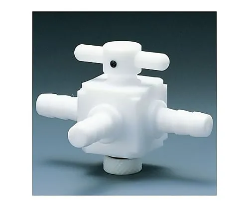 61-3537-50 Fluorocarbon Resin Three-Way Valve Hose Port Type 6φ NR1401-01