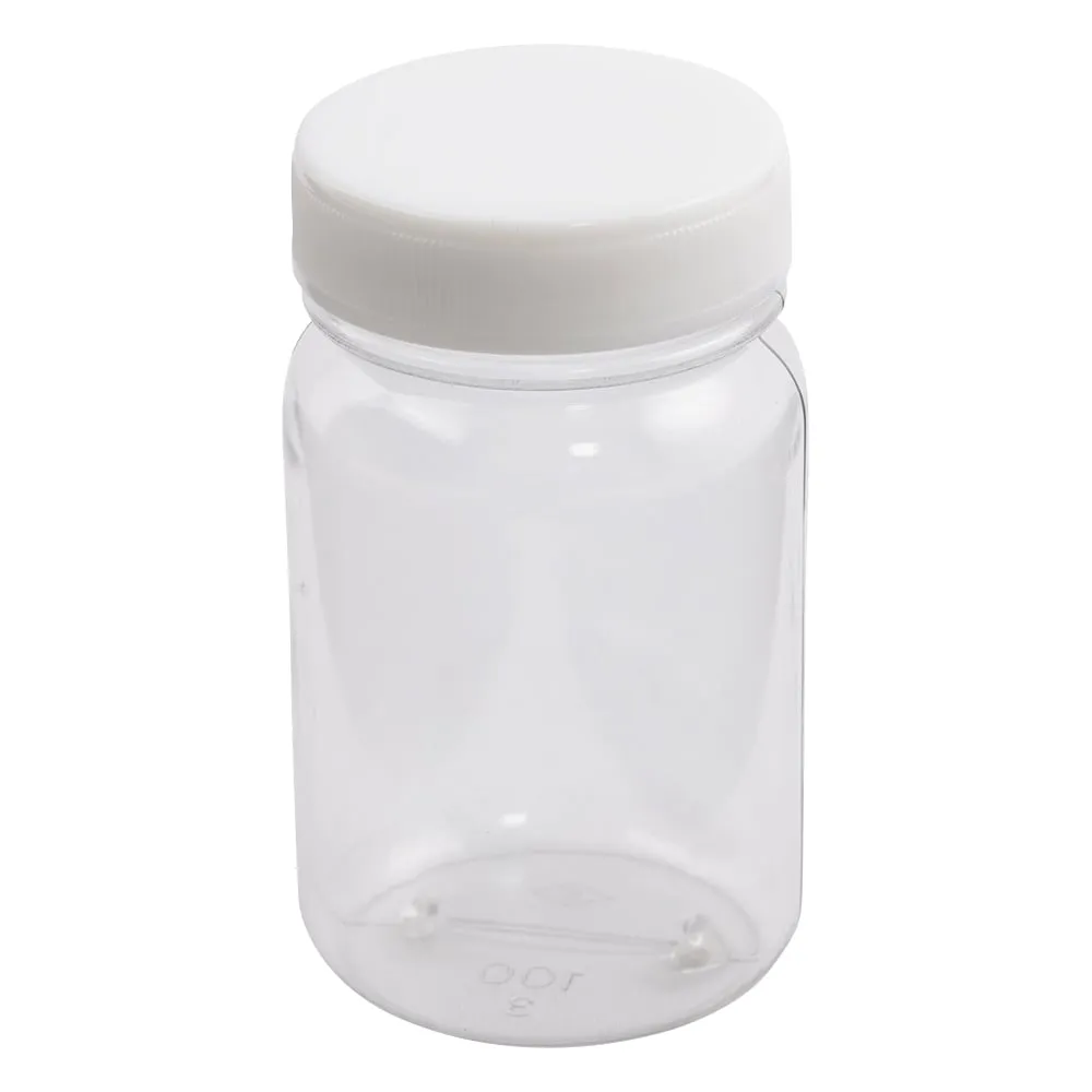 5-031-01 Clear Wide-Mouth Bottle (Transparent Vinyl Chloride) 100mL -
