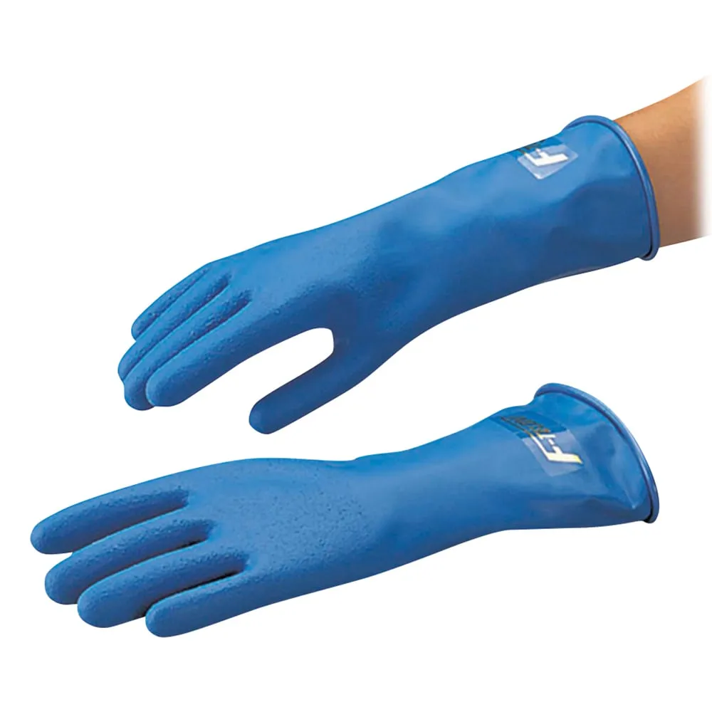 6-928-01 F-TELON Gloves (Strong Acid (Hydrofluoric Acid, Aqua Regia, etc.) Resistant Gloves) For Men Short A-22 1 Pair