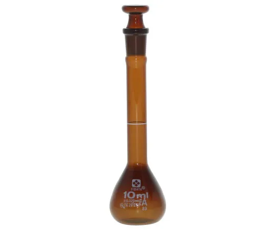 6-241-02-57 Volumetric Flask (Whole Volume Flask, Super Grade) Brown 10mL with Chinese Calibration Certificate 020070-10