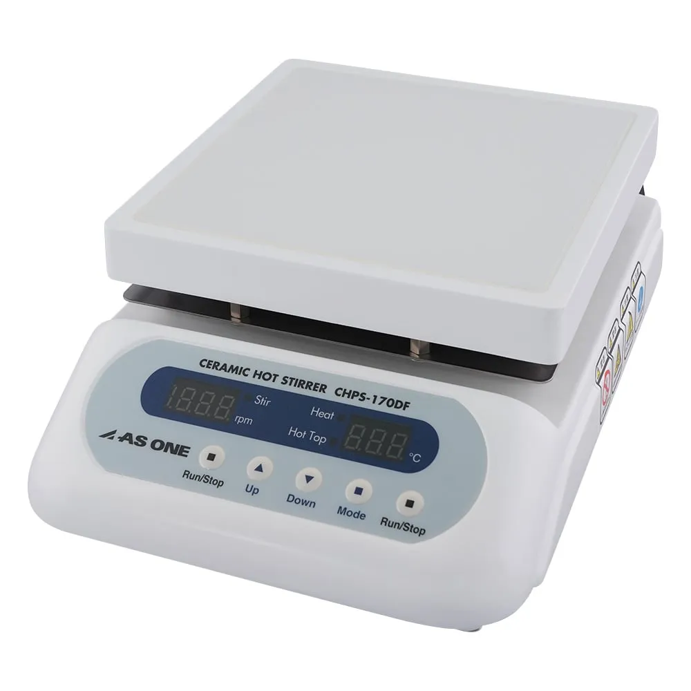 2-8081-41 Ceramic Hot Stirrer (Digital Type) 550℃ 175 x 178mm CHPS-170DF