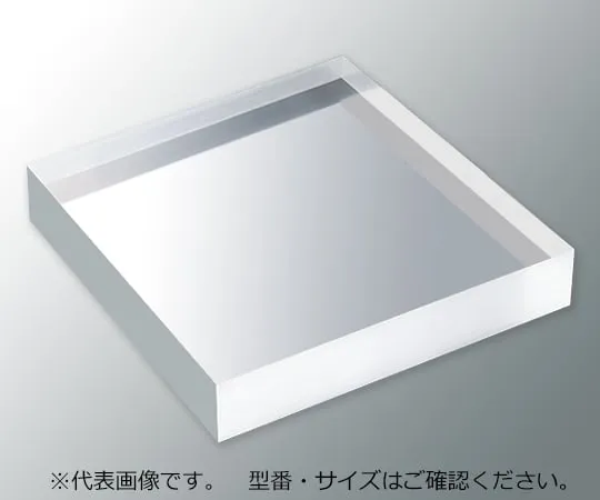 3-6595-01 Acrylic Plate (Transparent Thick Plate) 100 x 100mm Plate Thickness 20mm -