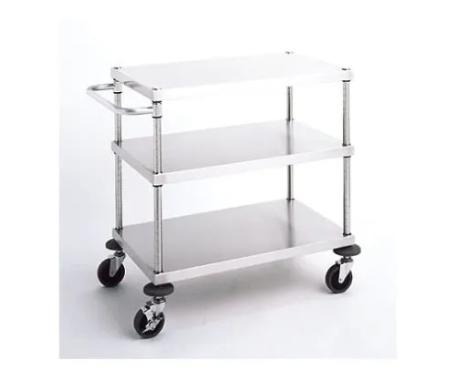 61-3795-49 W4 Type Stainless Steel Wagon (Shelf Board, Column/Stainless Steel (SUS304)) D460 x W610 x H815mm W4A-S4606