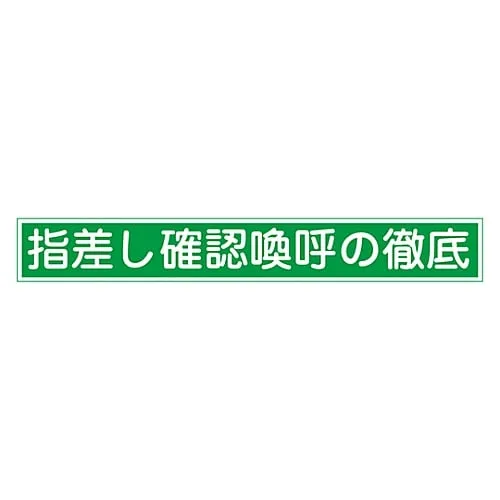 61-3421-54 Pointing and Calling Sticker Thorough Pointing Confirmation and Calling Pointing E 204005
