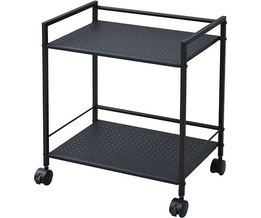 63-5589-19 Steel Rack with Casters, Black 2-Step CPR-50432CBK