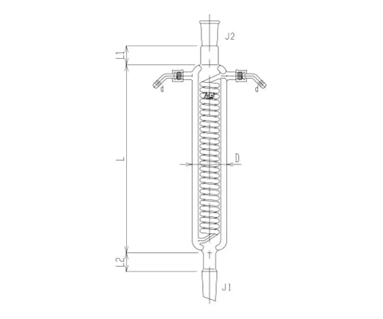 62-2106-81 Double Tube Condenser Water Connector 3453-200W-1L