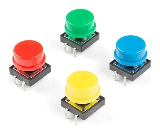 67-0422-04　［Discontinued］Multicolored Tactile Buttons - 4-Pack　DD-15326