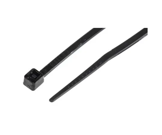 63-4592-58 RS PRO Black Cable Tie Nylon, 100mm x 2.5 mm 233-455
