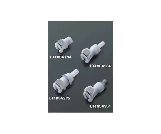 62-0855-74　［Discontinued］Quick Coupling Thick Diameter 4A Series Made Of POM Socket: with Valve 1/8" Flow For Inner Diameter 6 - 7mm Soft Tube　LT4ASV2S4
