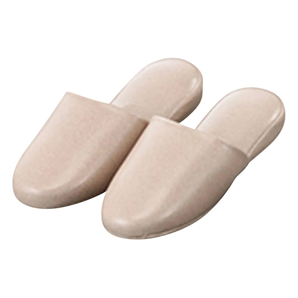 3-5565-01 Antibacterial Vinyl Slippers Beige 348551