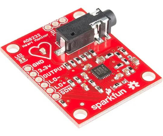 67-0455-45 SparkFun Single Lead Heart Rate Monitor - AD8232 SEN-12650