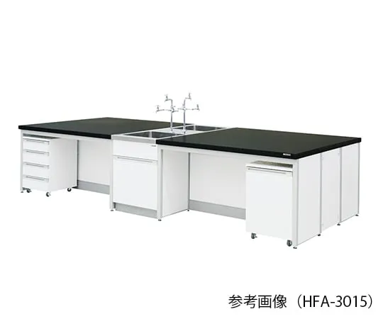 3-7918-01 Laboratory center bench (Frame Type) 2400 × 1200 × 800mm HFA-2412
