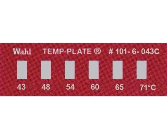 61-3816-05 6 Points Temperature Label :Temp-plate 101-6 101-6-043