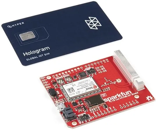 67-0420-77 SparkFun LTE CAT M1/NB-IoT Shield - SARA-R4 (with Hologram SIM Card) CEL-15087