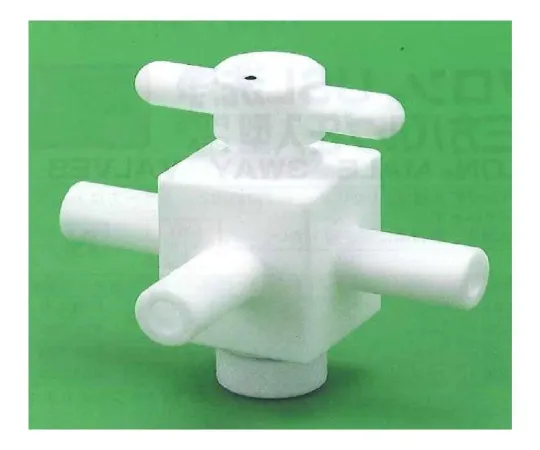 62-7084-30　［Discontinued］USL-PTFE Cleaning 3-Way Cock (For tubing Pressing) 6φ 00U-170-01　00U-170-01