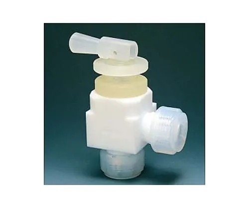 61-3527-76　［Out of stock］Fluorocarbon Resin Toggle Valve Angle Type 6φ　NR0016-01