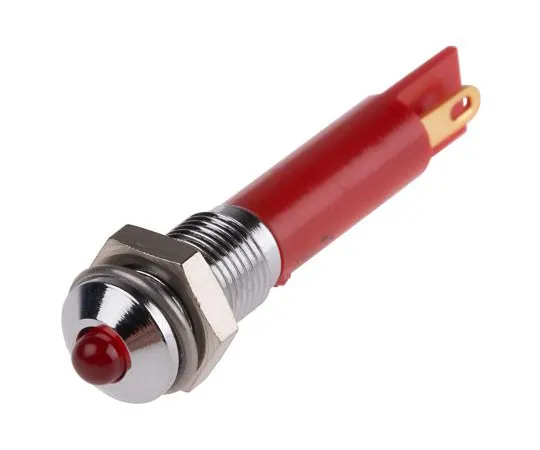 63-4585-48 RS PRO Red Indicator, 12 V dc, 6mm Mounting Hole Size, Solder Tab Termination 205-173