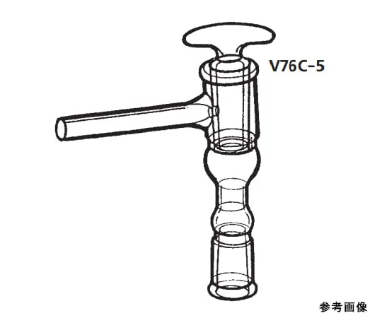 64-1065-87 Vacuum Cock L Type with FeMale type Joint V76C-5-1
