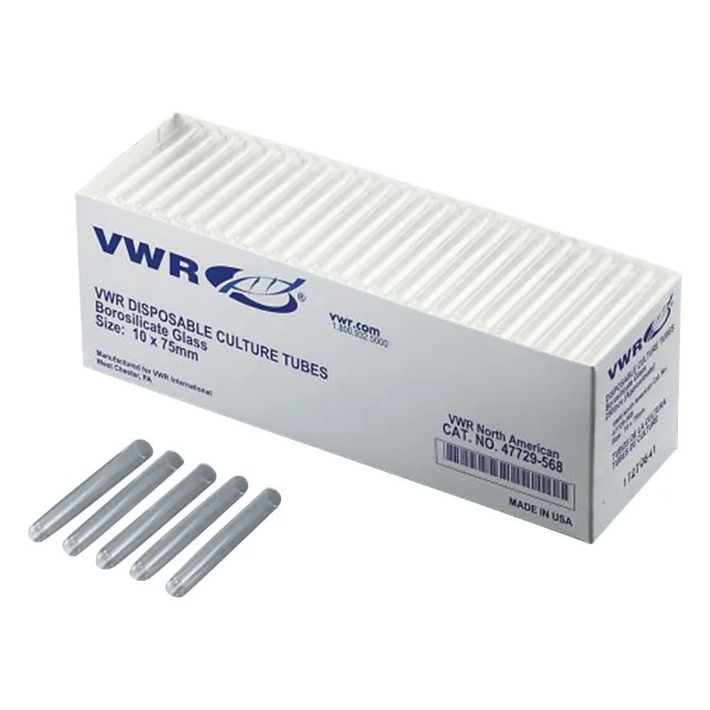 3-295-01 Disposable Round Bottom Tube (Straight Port) 250 Pieces x 4 Boxes 47729-568
