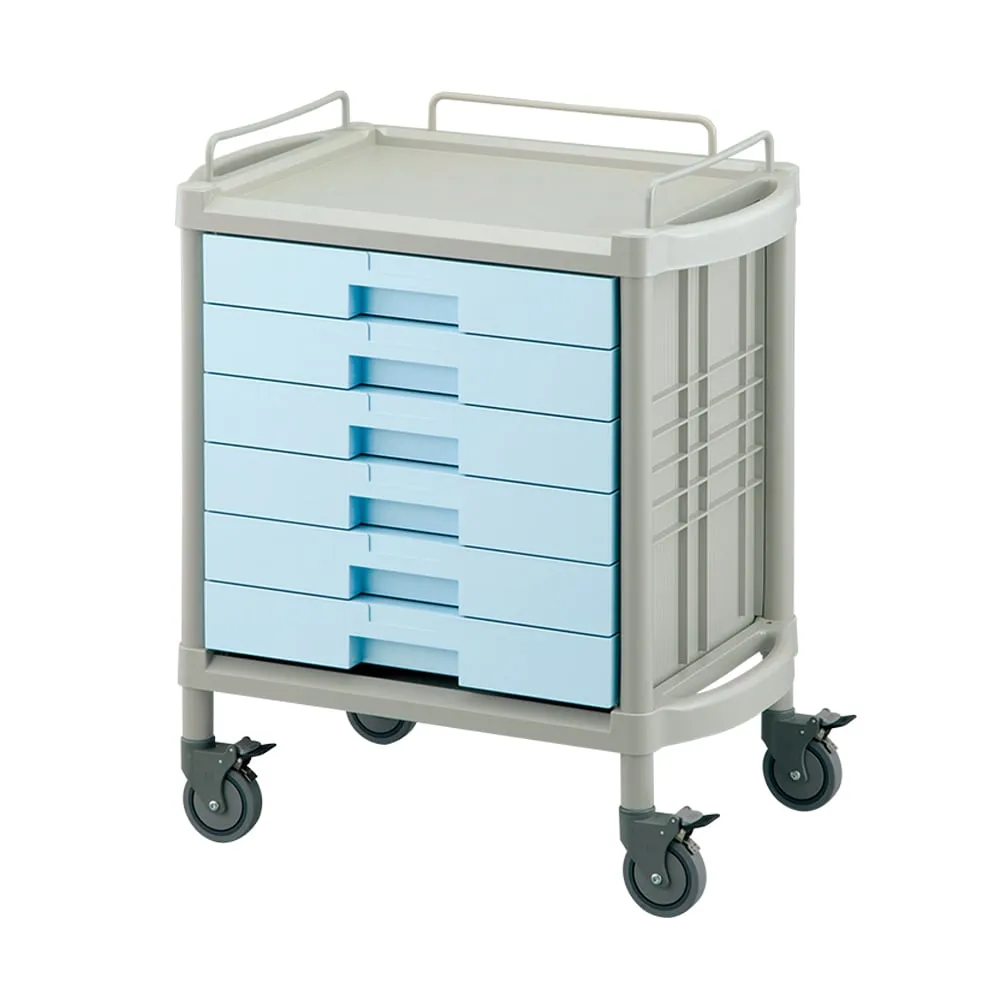 8-2459-01 Utility Cart Drawer Shallow 6 Racks 745 x 475 x 825 mm YDS-106