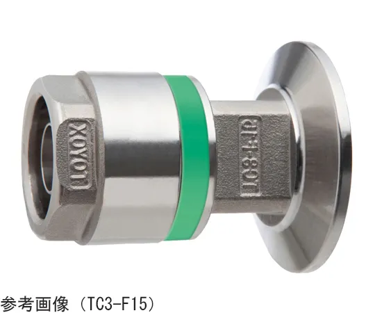 65-0878-85　［Discontinued］Standards Connector TC3-F Green Applicable Hose 15 mm Joint Toyo 1S GR　TC3-F15-1S-GR