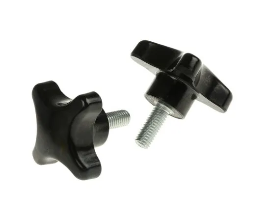 63-4651-64 RS PRO Black 4-Arm Clamping Knob, M8 686-632