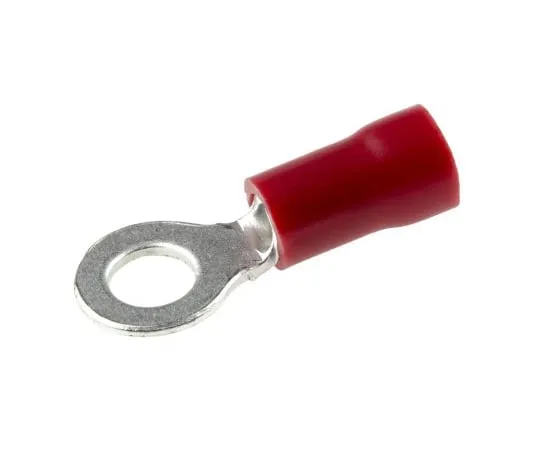 63-4641-29 RS PRO Insulated Ring Terminal, M4 Stud Size, 0.5mm² to 1.5mm² Wire Size, Red 534-216