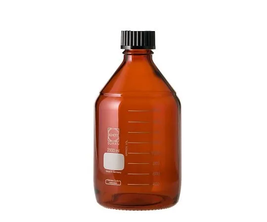 61-4411-47 Screw Cap Bottle (Medium Bottle) Amber with Black Cap 2L 017210-20002