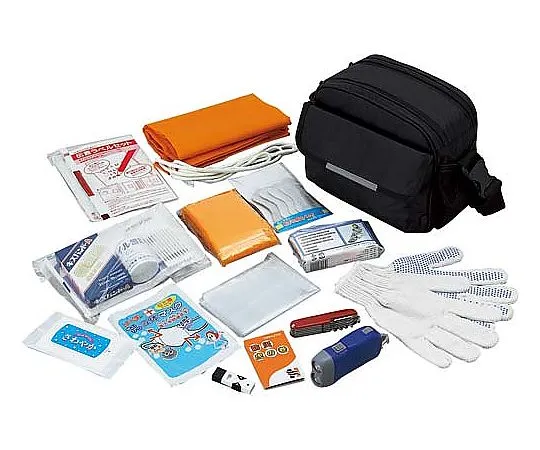 61-0734-18　［Discontinued］Emergency supplies set < Master of disaster prevention > (A type of homecoming assistance)　5952-6179