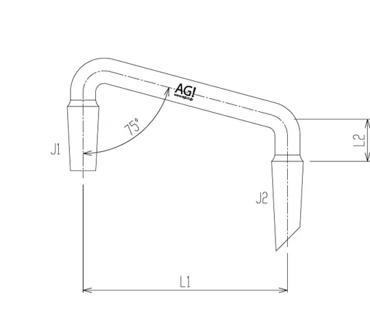 65-1838-38 U-Shaped Connection Tube 15/20 2576-1M-150