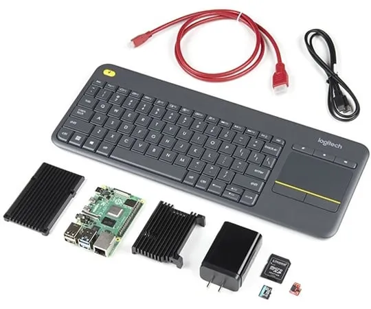 67-0424-45 SparkFun Raspberry Pi 4 Desktop Kit - 4GB KIT-16386